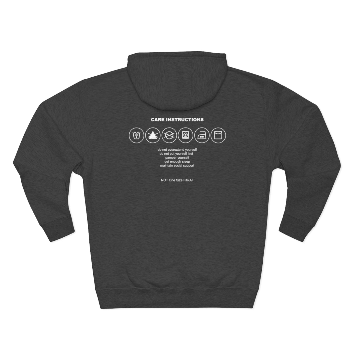 Self-care instructions Hoodie Sweatshirt