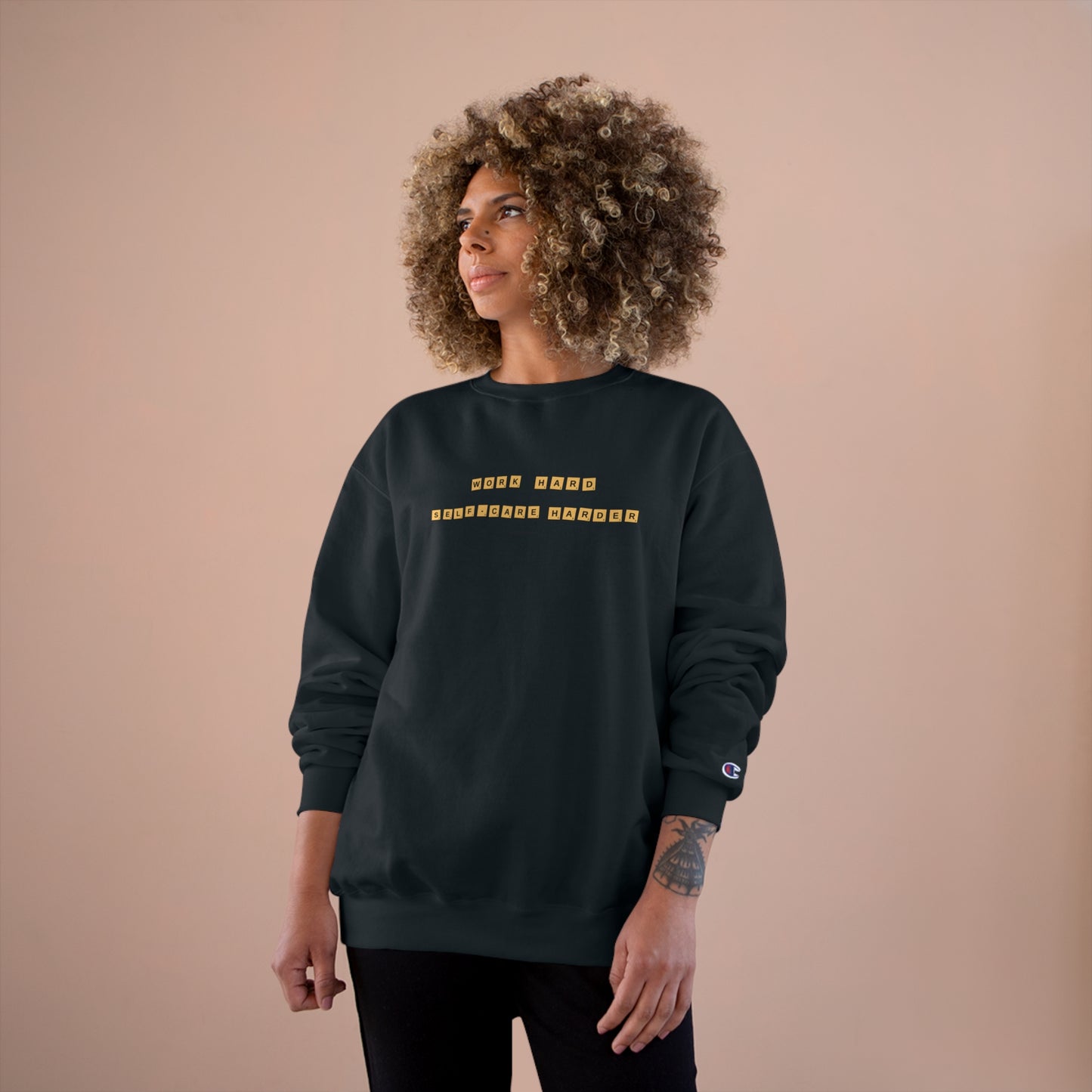Work hard Scrabble Crewneck Sweatshirt